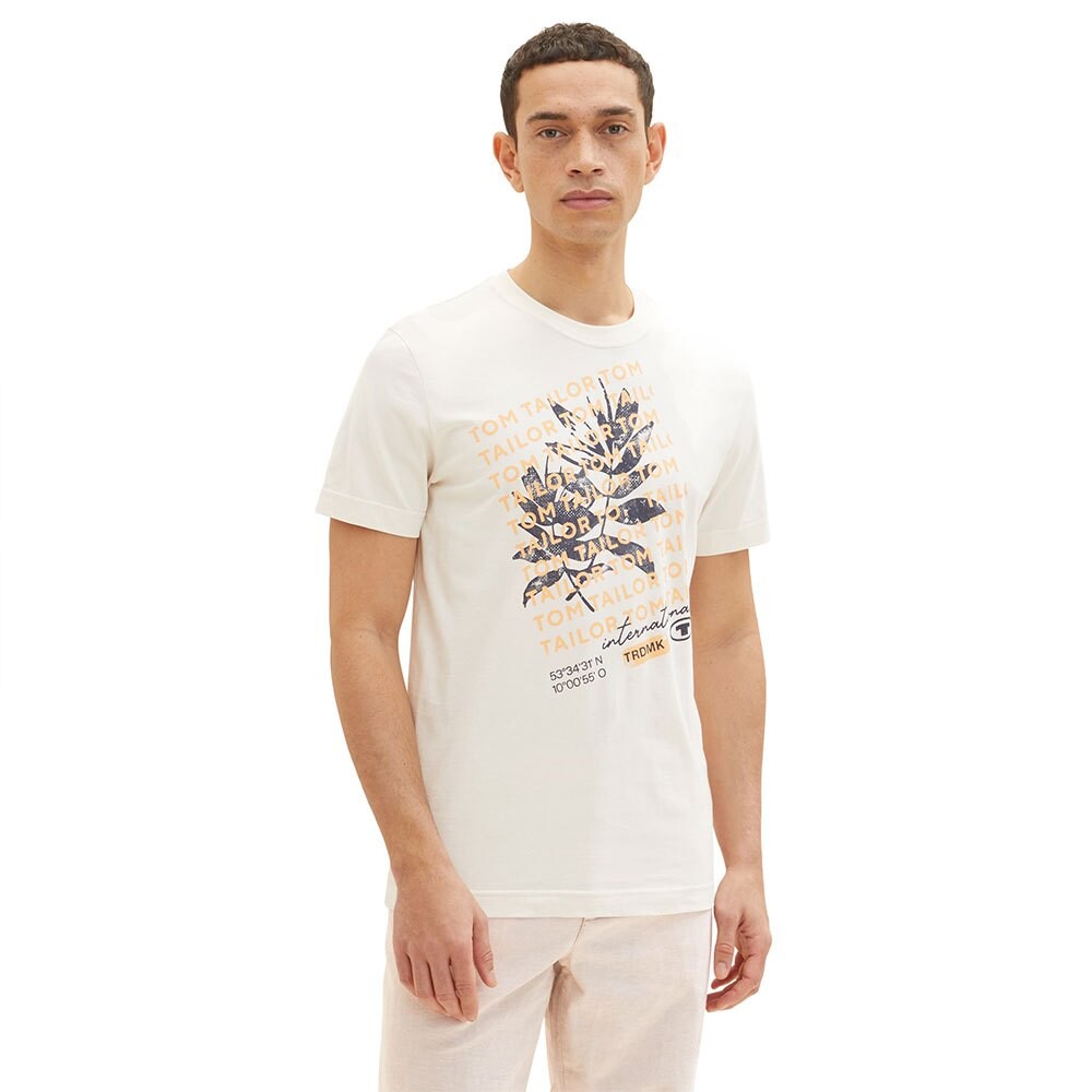 

Футболка Tom Tailor Printed 1036983 T-shirt, бежевый