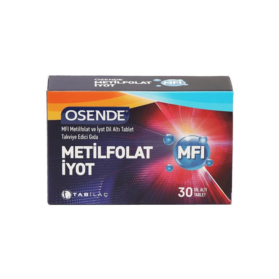 

Osende Methylfolate Iodine 30 сублингвальных таблеток TAB İLAÇ