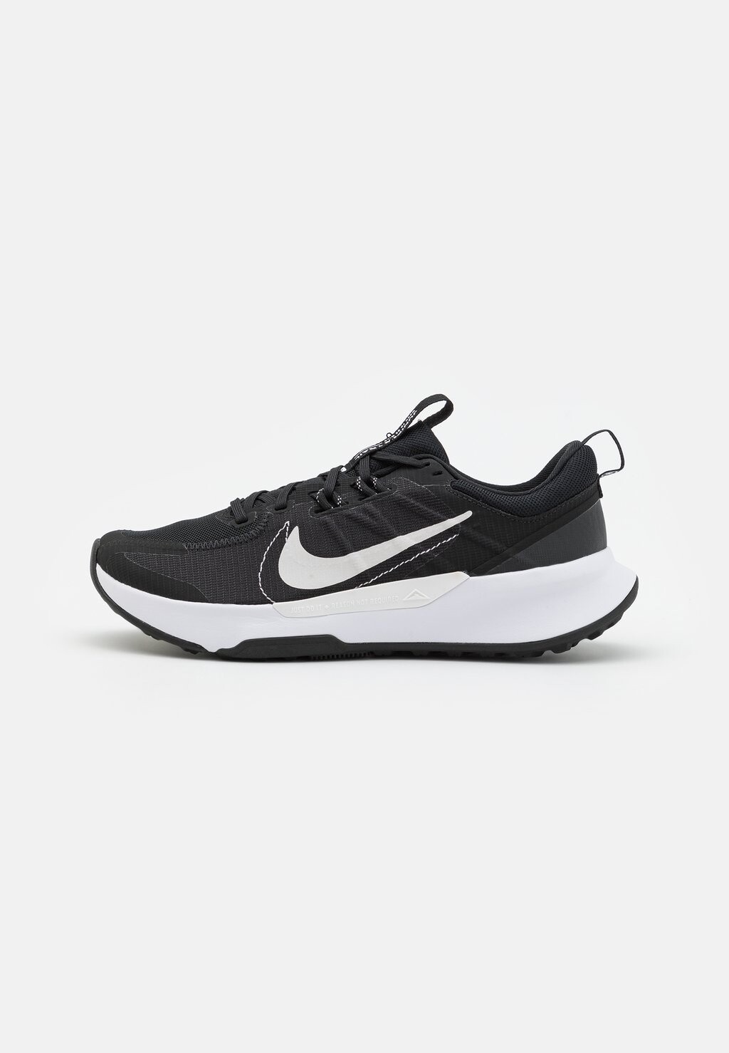 кроссовки для бега по пересеченной местности juniper 2 nike цвет black white light smoke grey glacier blue football grey Кроссовки для бега по пересеченной местности Juniper 2 Nike, цвет black/white