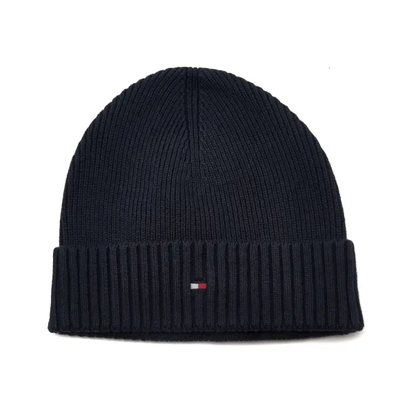 

Шапка-Бини Essential с добавлением кашемира. Tommy Hilfiger, синий