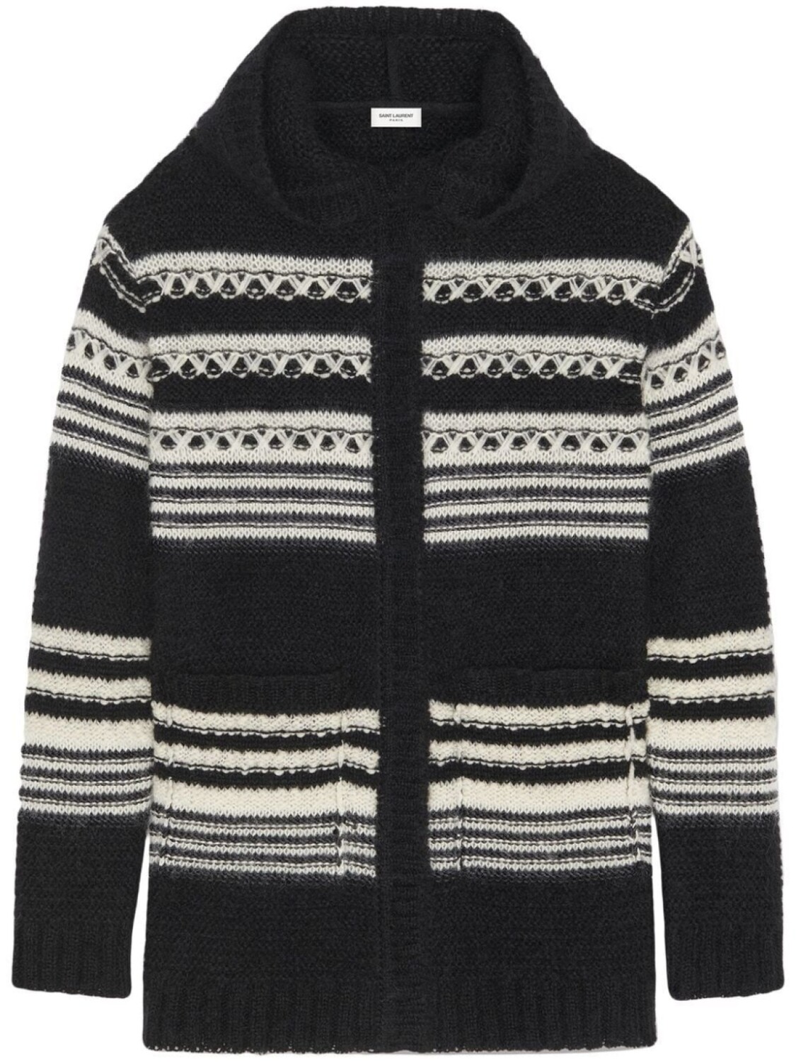 

Saint Laurent кардиган Baja в полоску, черный