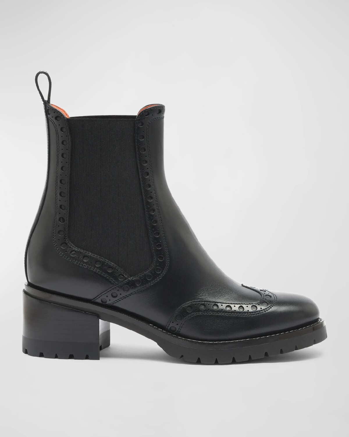 

Ботинки челси с эффектом броги Hagar Santoni, черный