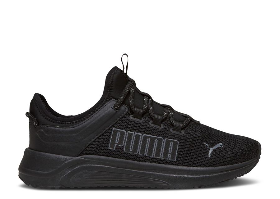 

Кроссовки Puma Softride Astro Slip-On 'Black Cool Dark Grey', черный