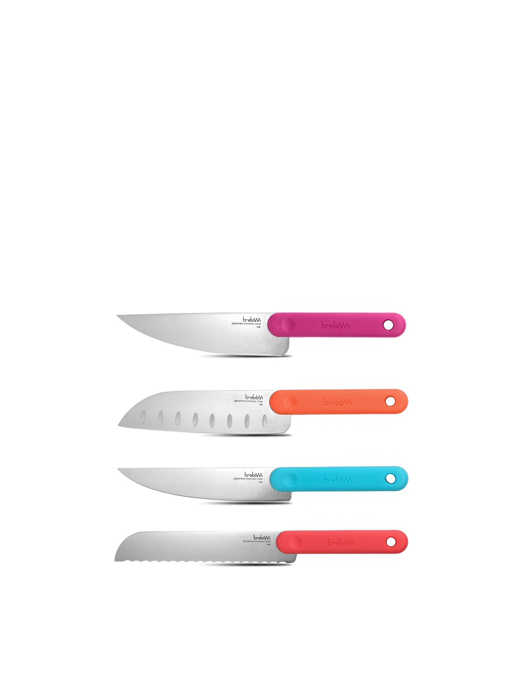 Набор из четырех японских ножей Trebonn