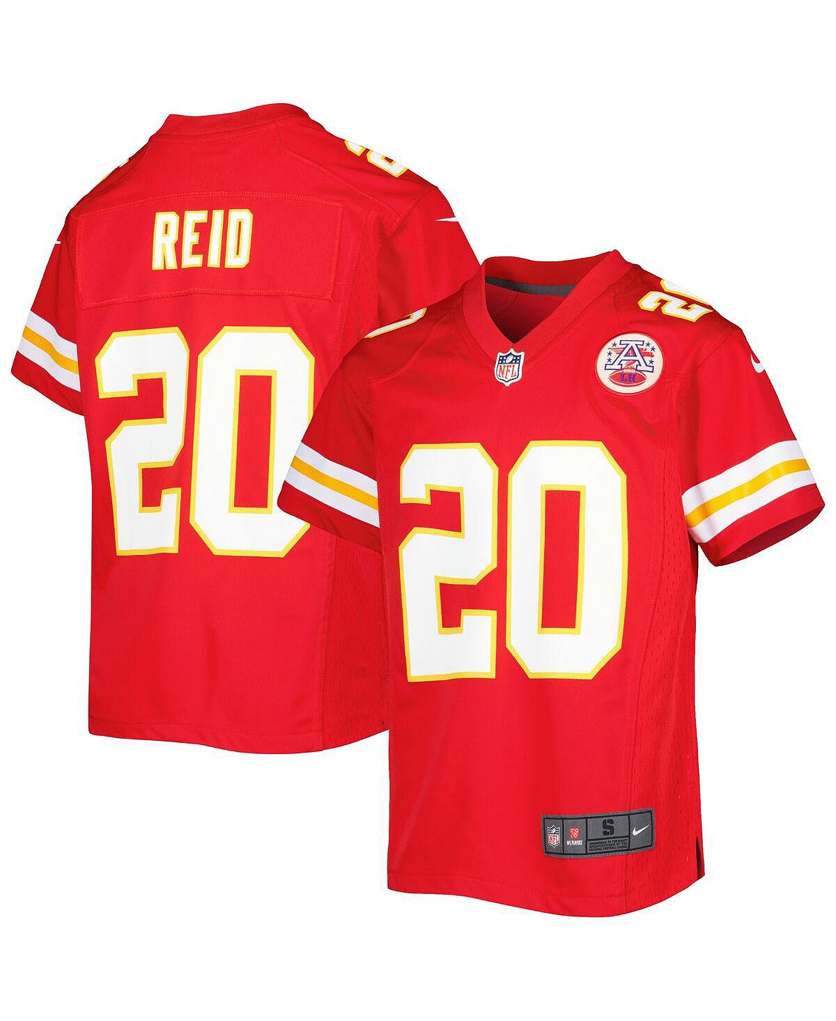 

Джерси Big Boys Джастина Рида Red Kansas City Chiefs Game Nike