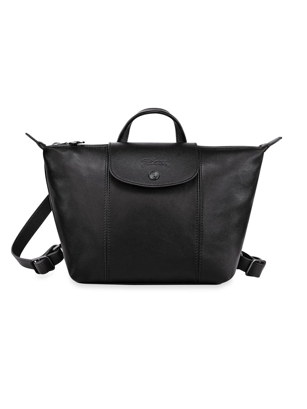 

Рюкзак Le Pliage Cuir Longchamp, черный
