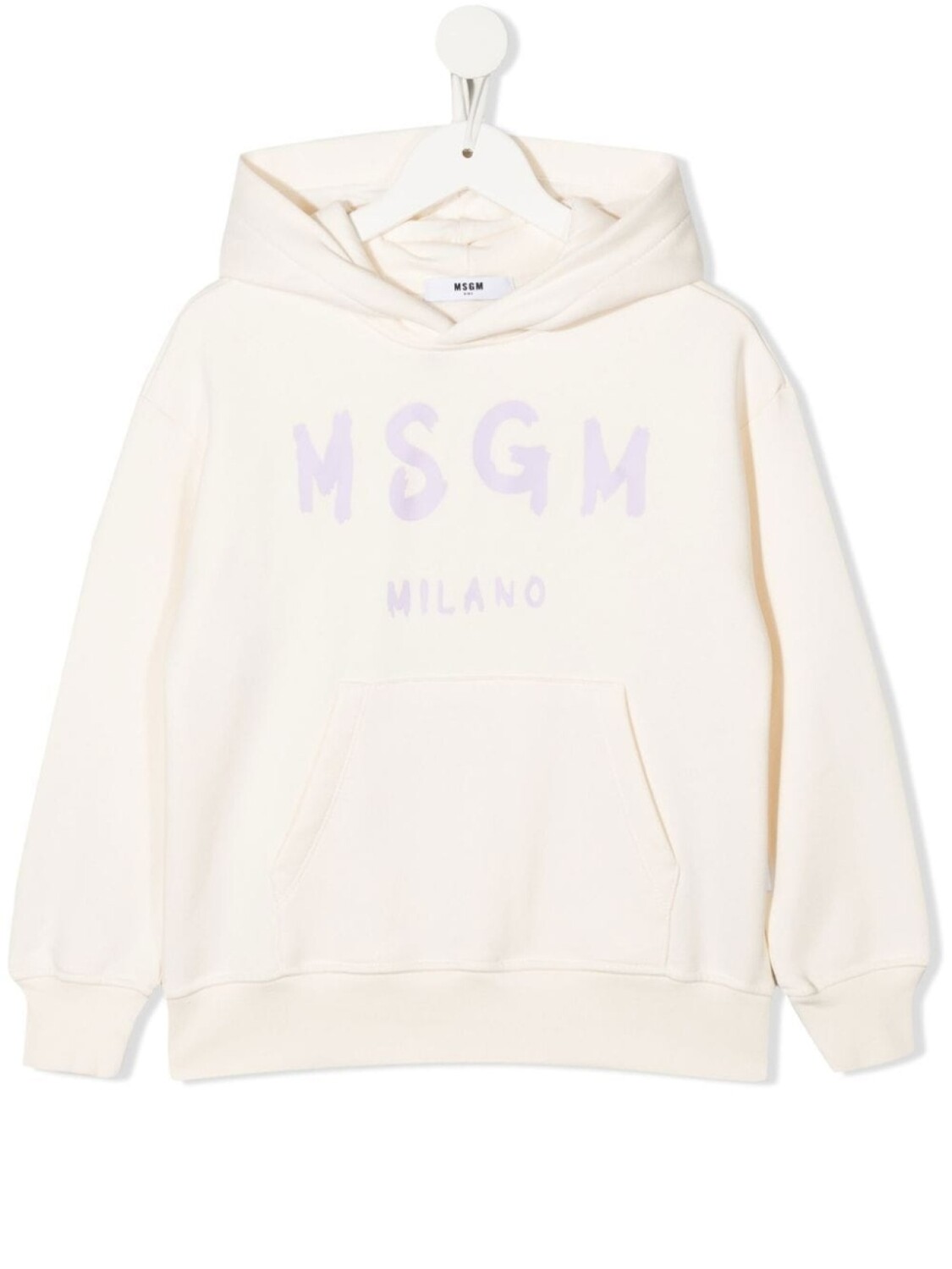 

MSGM Kids худи с логотипом, нейтральный цвет