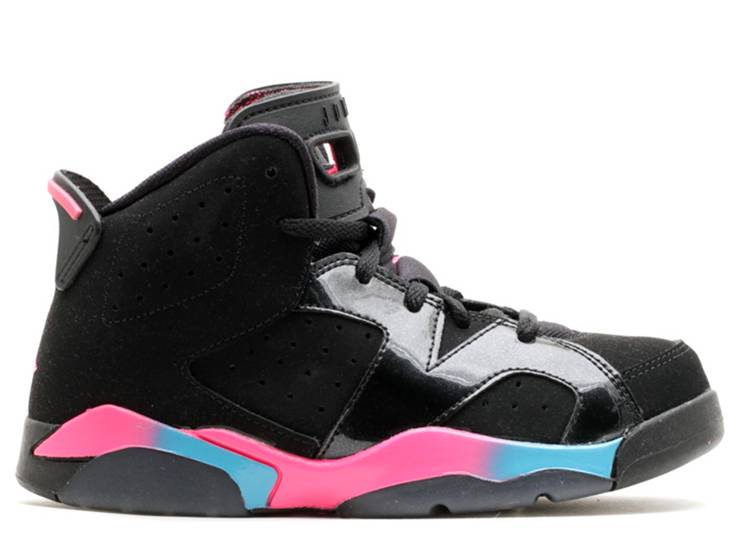 

Кроссовки Air Jordan JORDANN 6 RETRO PS 'PINK FLASH', черный