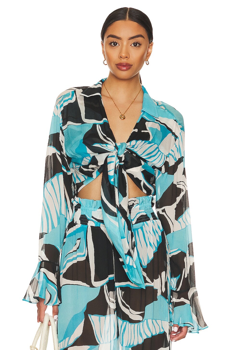 

Топ CIN CIN Luau Wrap, цвет Artifice Aqua