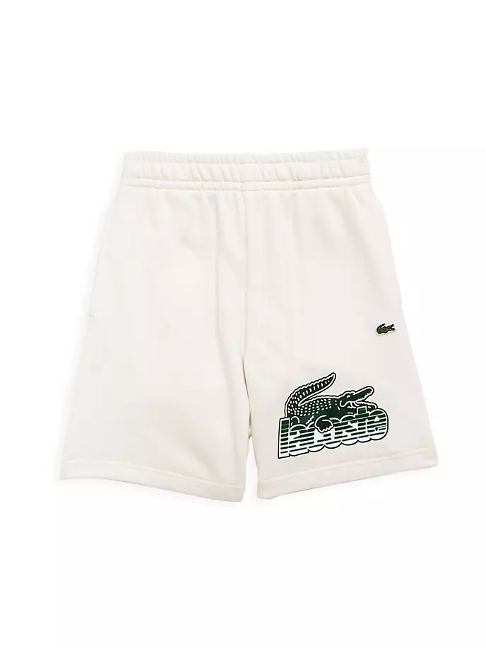 

Шорты Little Boy's и Boy's с логотипом под крокодила Lacoste, цвет flour