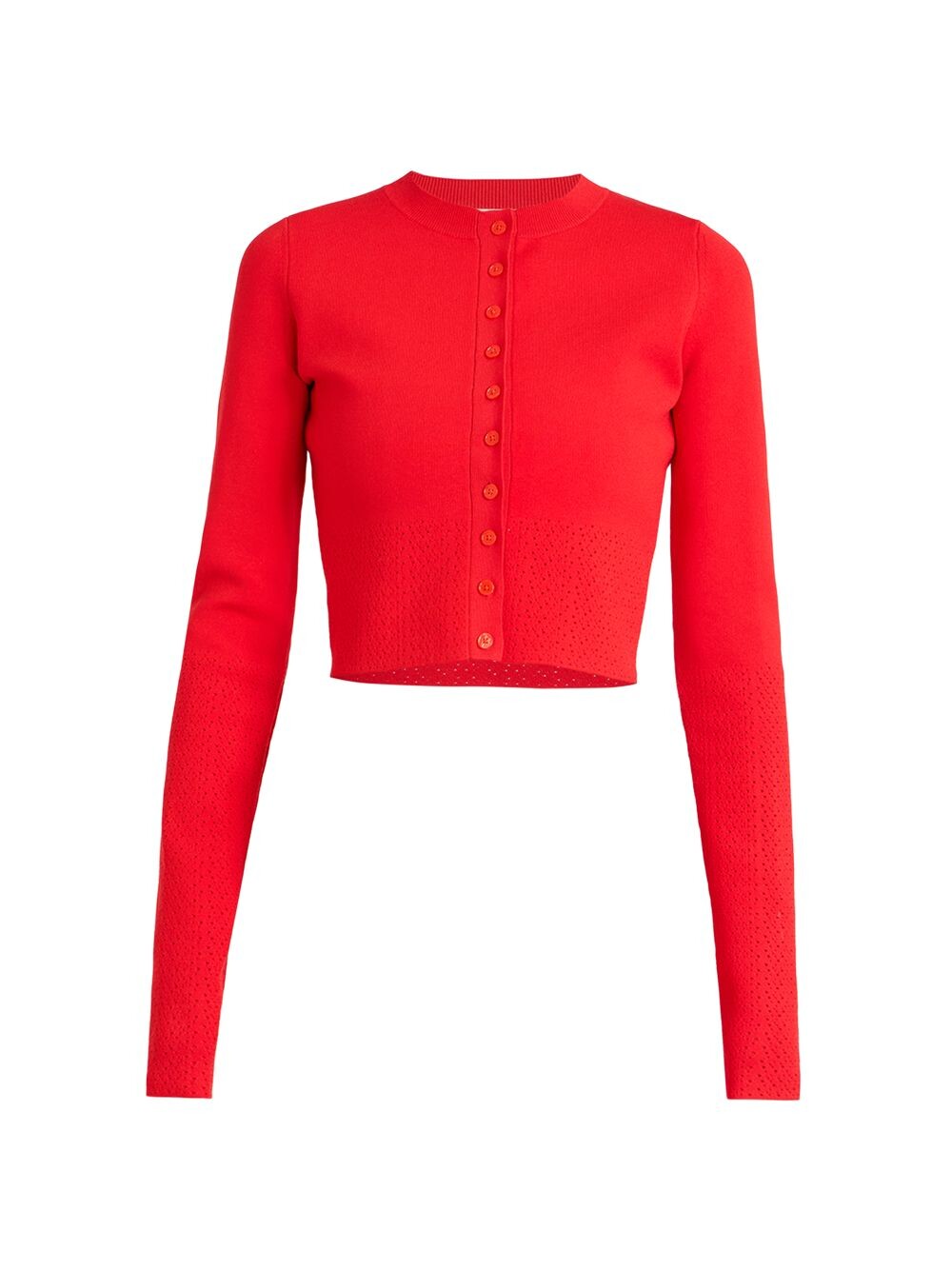 

Укороченный облегающий кардиган Victoria Beckham, красный