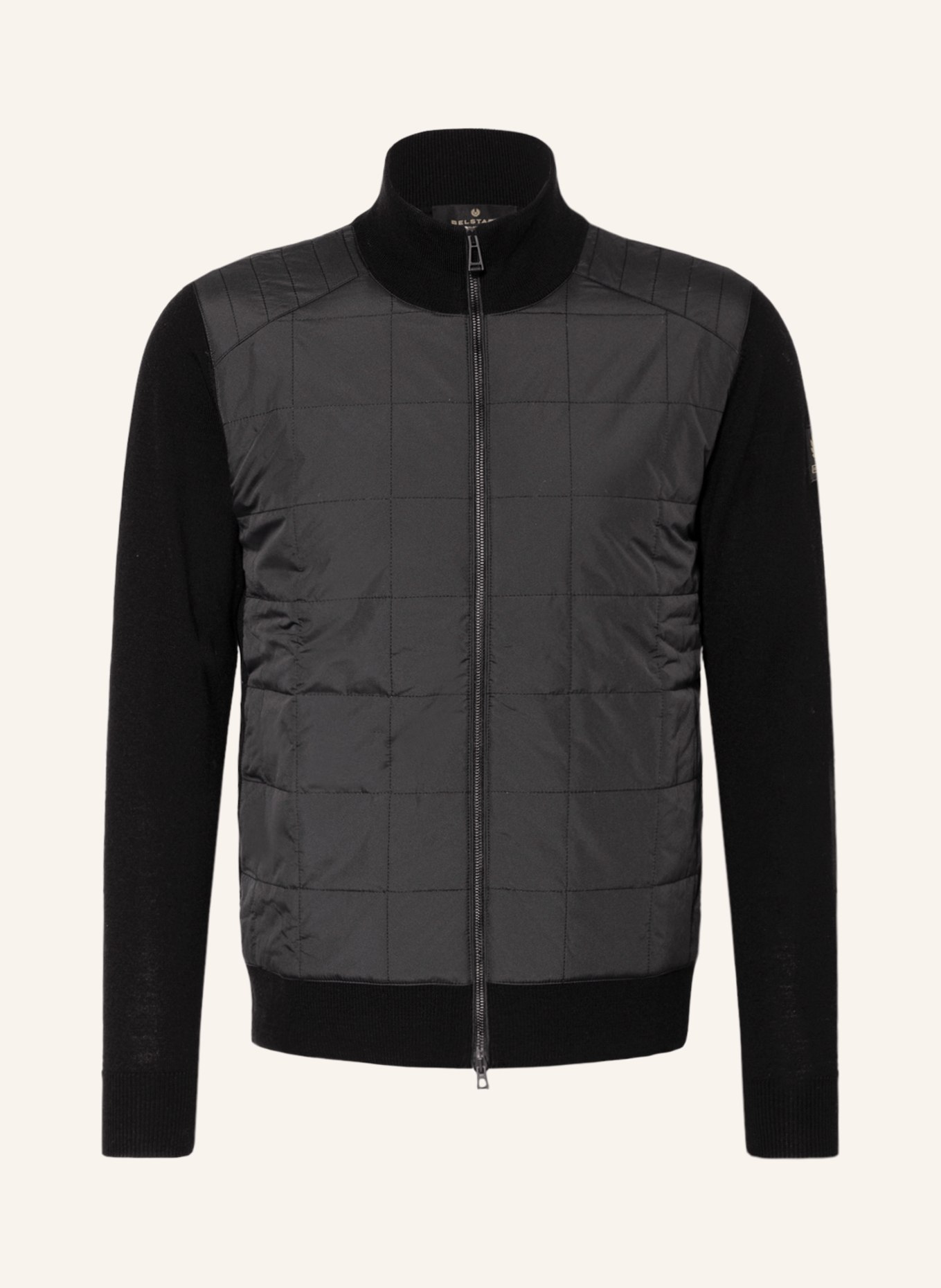 

Кардиган BELSTAFF KELBROOK im Materialmix, черный