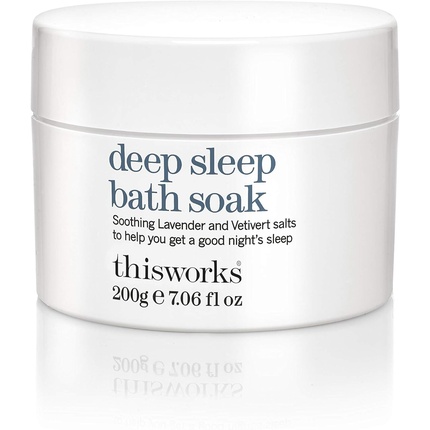 

Средство для ванны This Works Deep Sleep, 200 г, роскошная соль для ванн, наполненная эфирными маслами лаванды, ромашки и ветивера