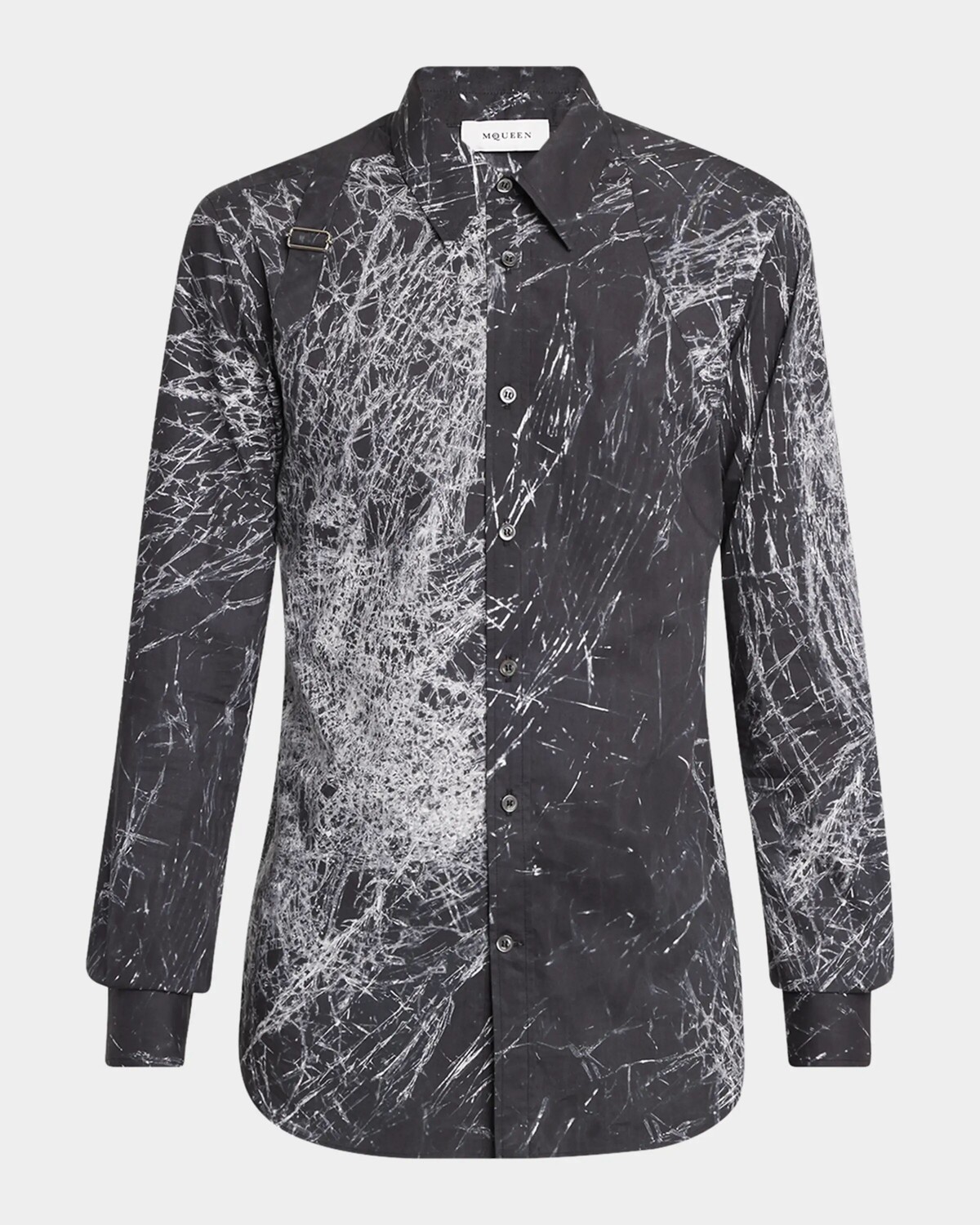 

Мужская спортивная рубашка Harness Smashed Screen Alexander Mcqueen, черный