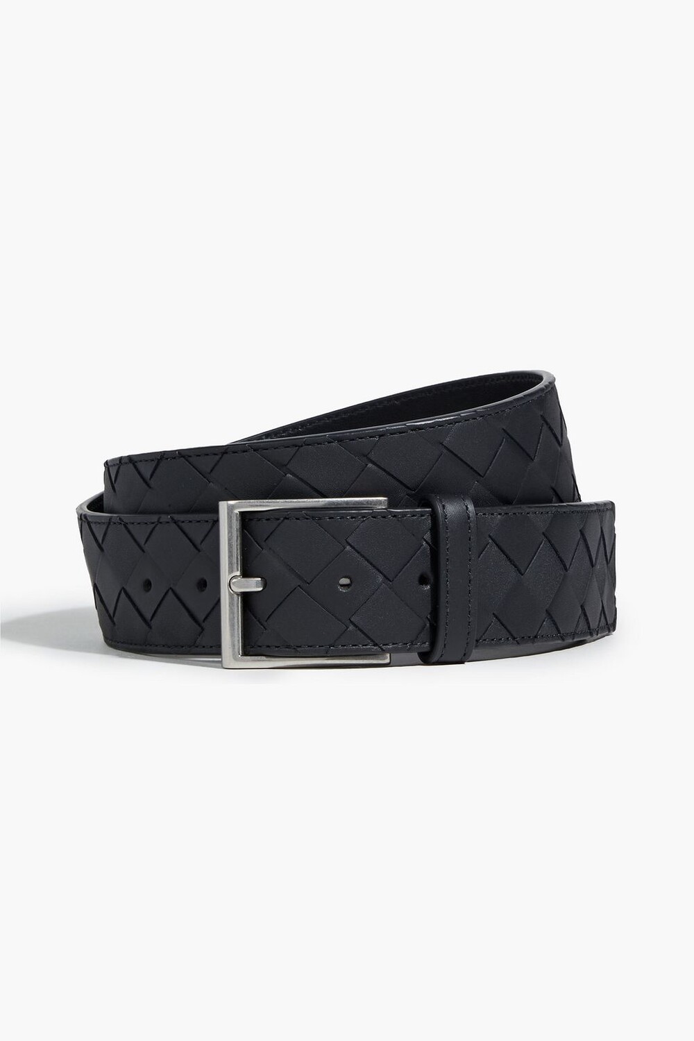 

Кожаный ремень Intrecciato BOTTEGA VENETA, черный