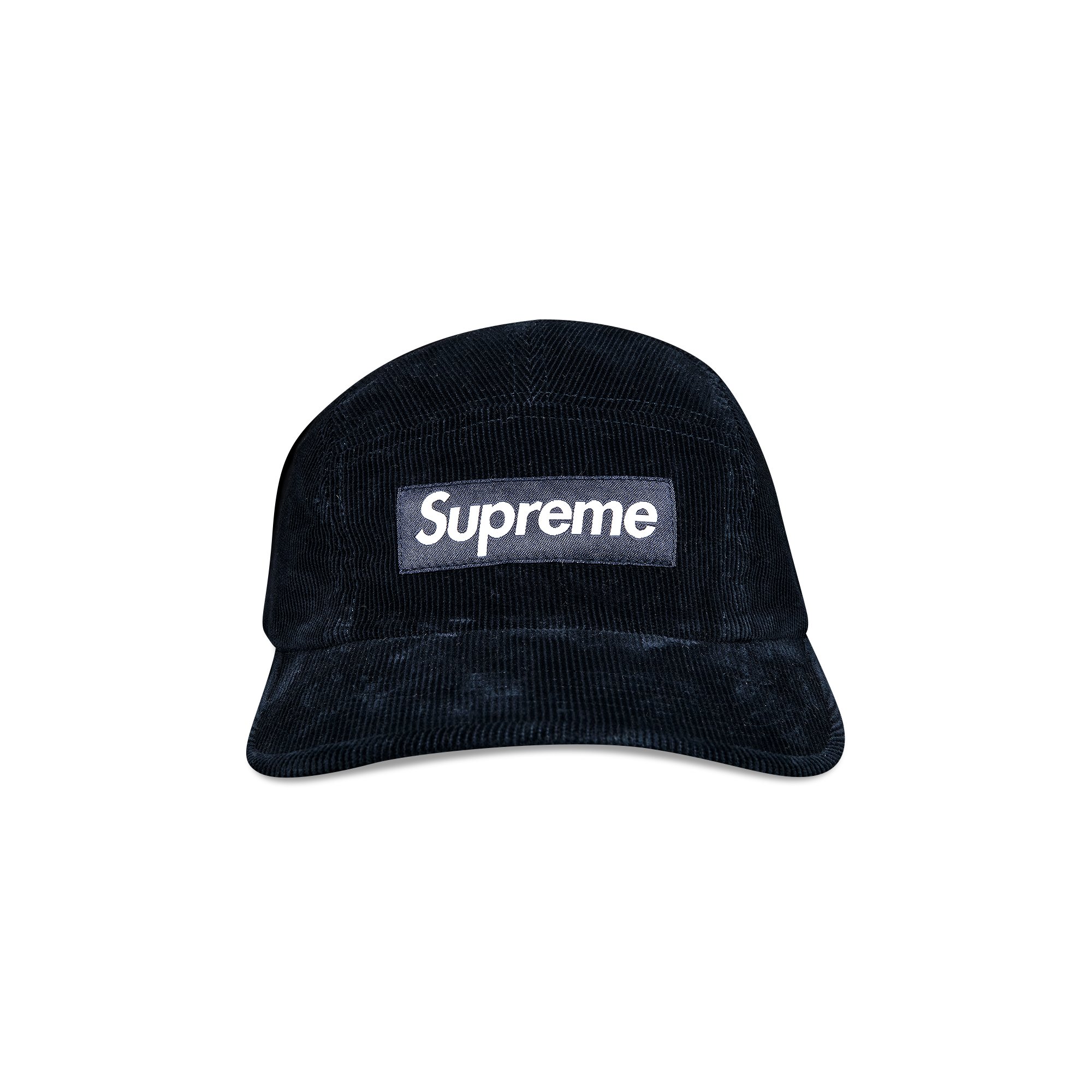Вельветовая кепка Supreme Fine Wale, темно-синяя