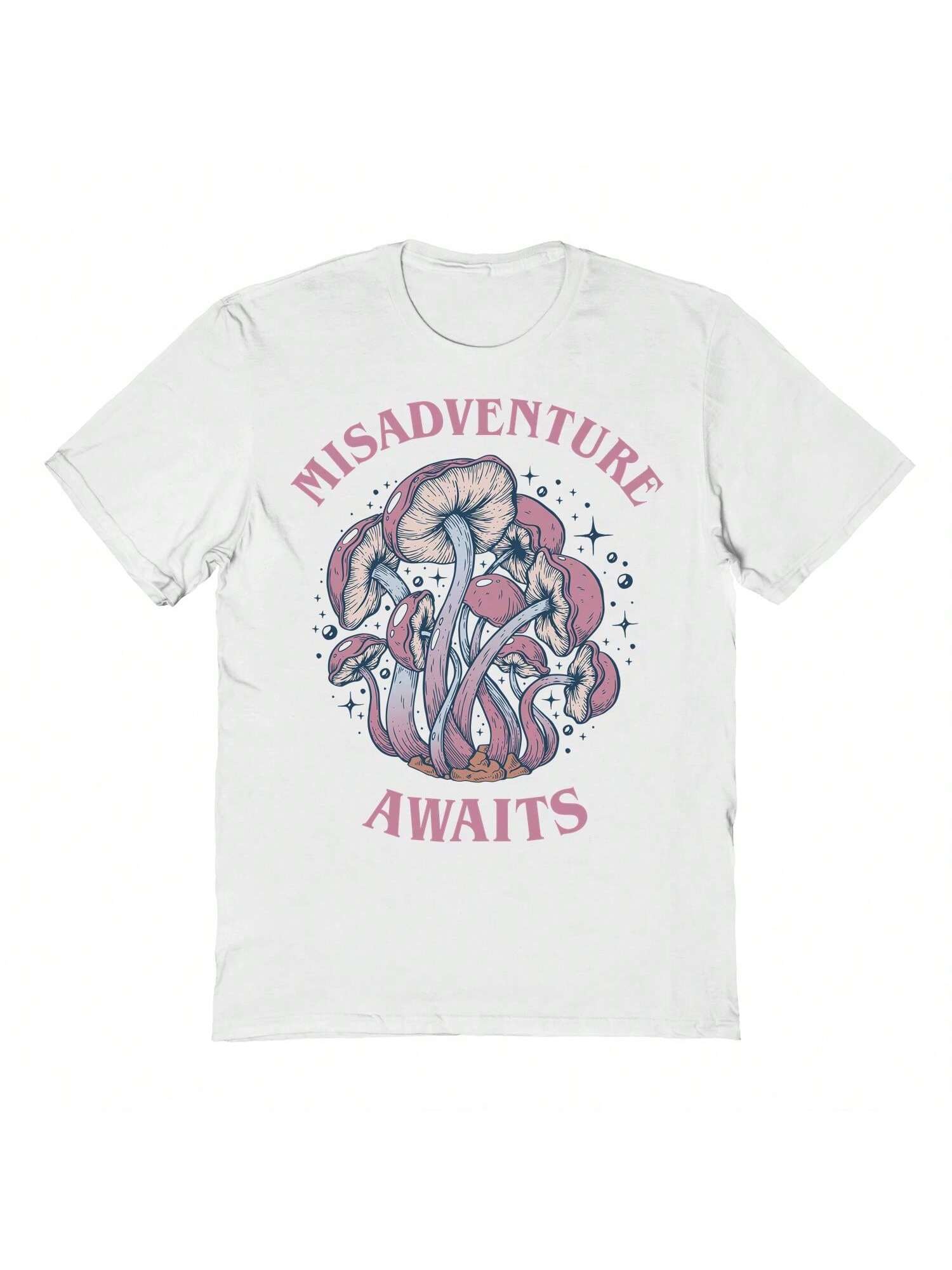 Хлопковая футболка унисекс с короткими рукавами и рисунком Pop Creature Misadventure, белый