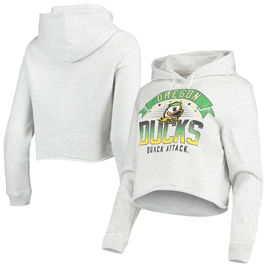 

Пуловер с капюшоном League Collegiate Wear Oregon Ducks, пепельный