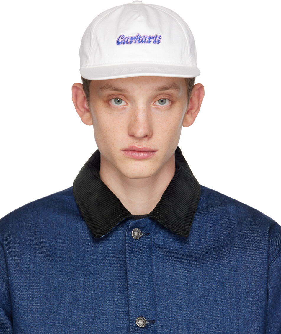

Белая кепка с надписью Liquid Liquid Carhartt Work In Progress