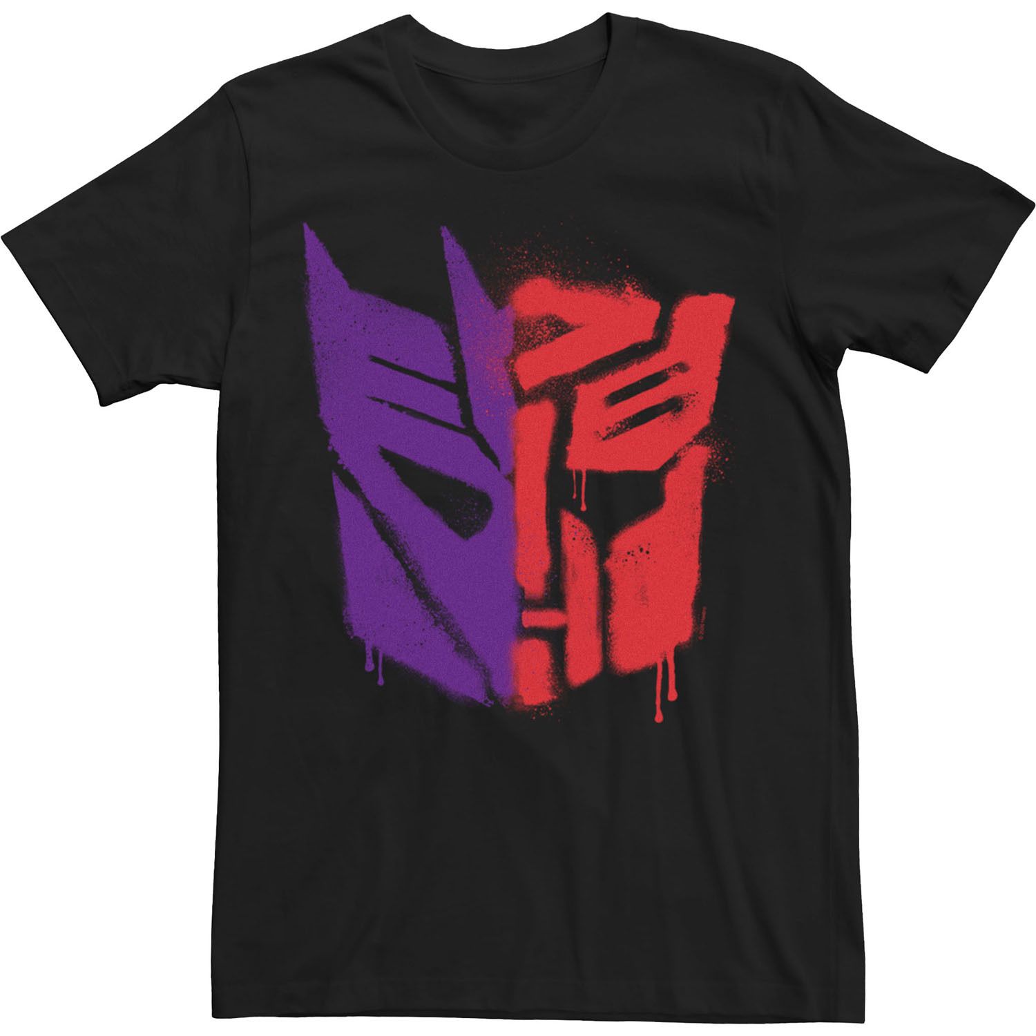 Мужская футболка Transformers: War For Cybertron спрей-краска с разделенным логотипом Licensed Character