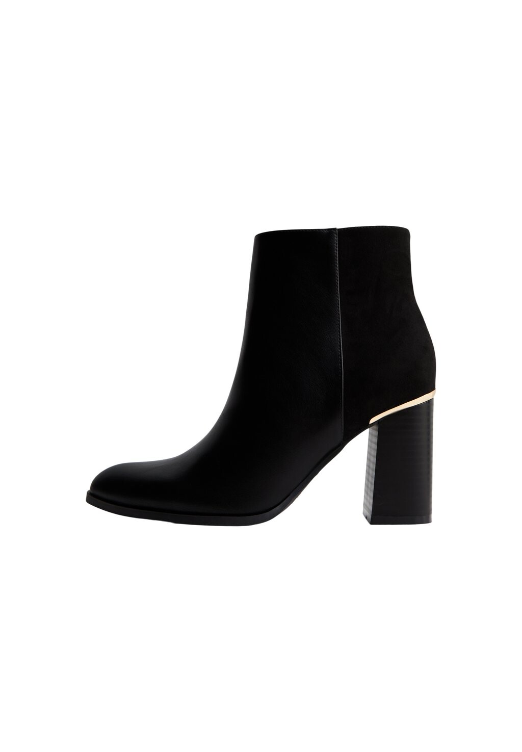 

Ботильоны на каблуке Trim Block Heel New Look, черный