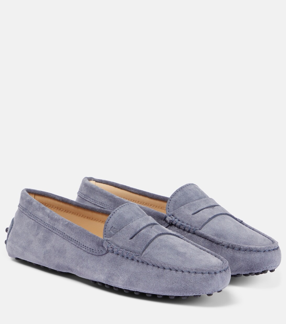 

Замшевые мокасины Tod's, серый