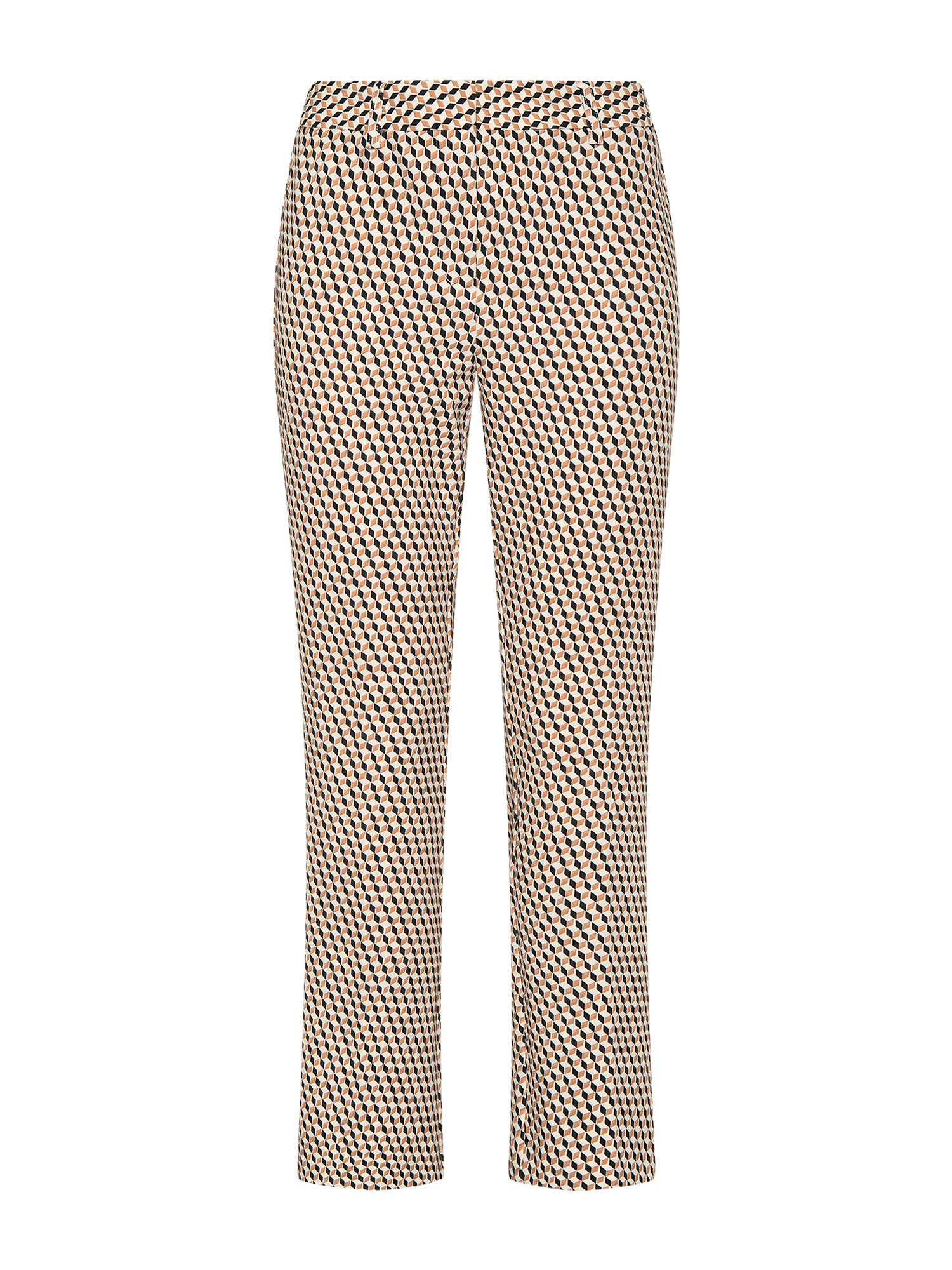 Koan Knitwear расклешенные брюки из ткани с принтом., черный