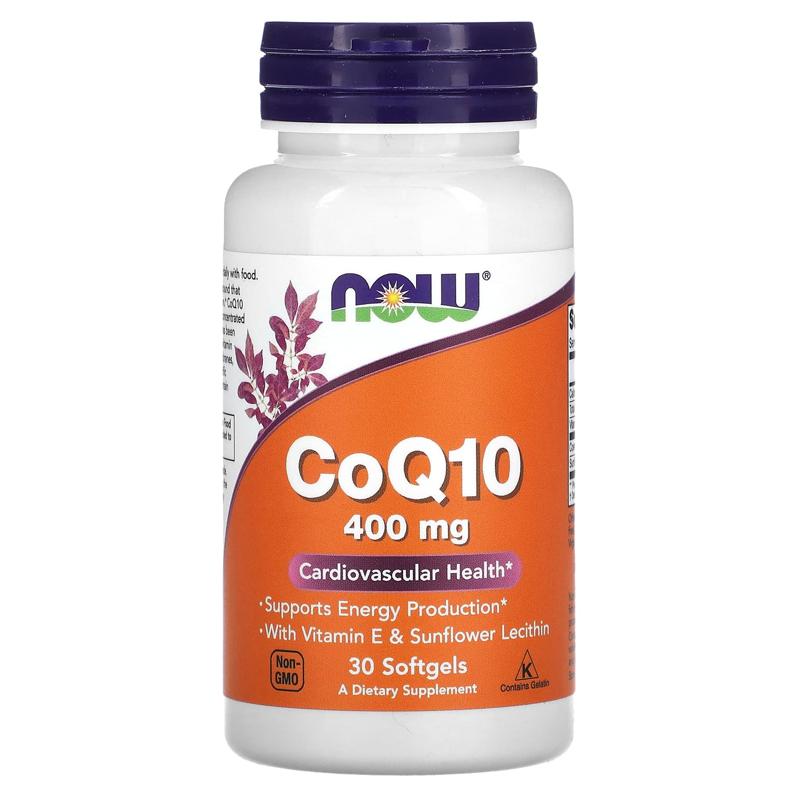 Now Foods CoQ10 (400 мг) 30 софтгелей цена и фото