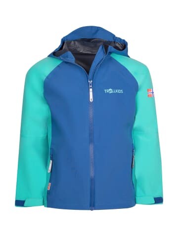 

Дождевик Trollkids Mädchen Haugesund, цвет Mitternachtsblau/Minze dunkel