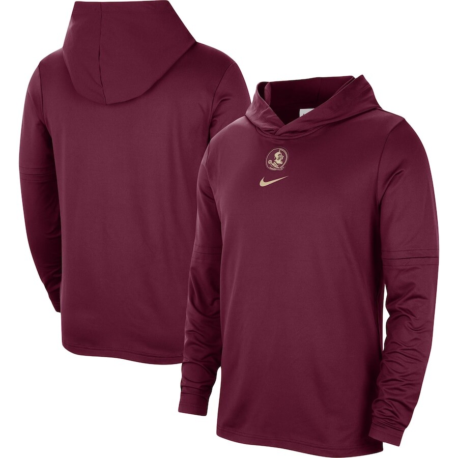 

Футболка с длинным рукавом Nike Florida State Seminoles, гранатовый