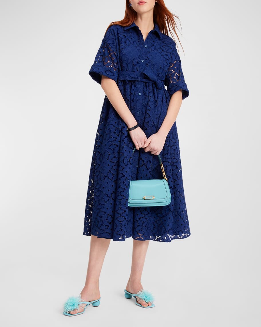 

Платье-рубашка миди с вышивкой montauk kate spade new york