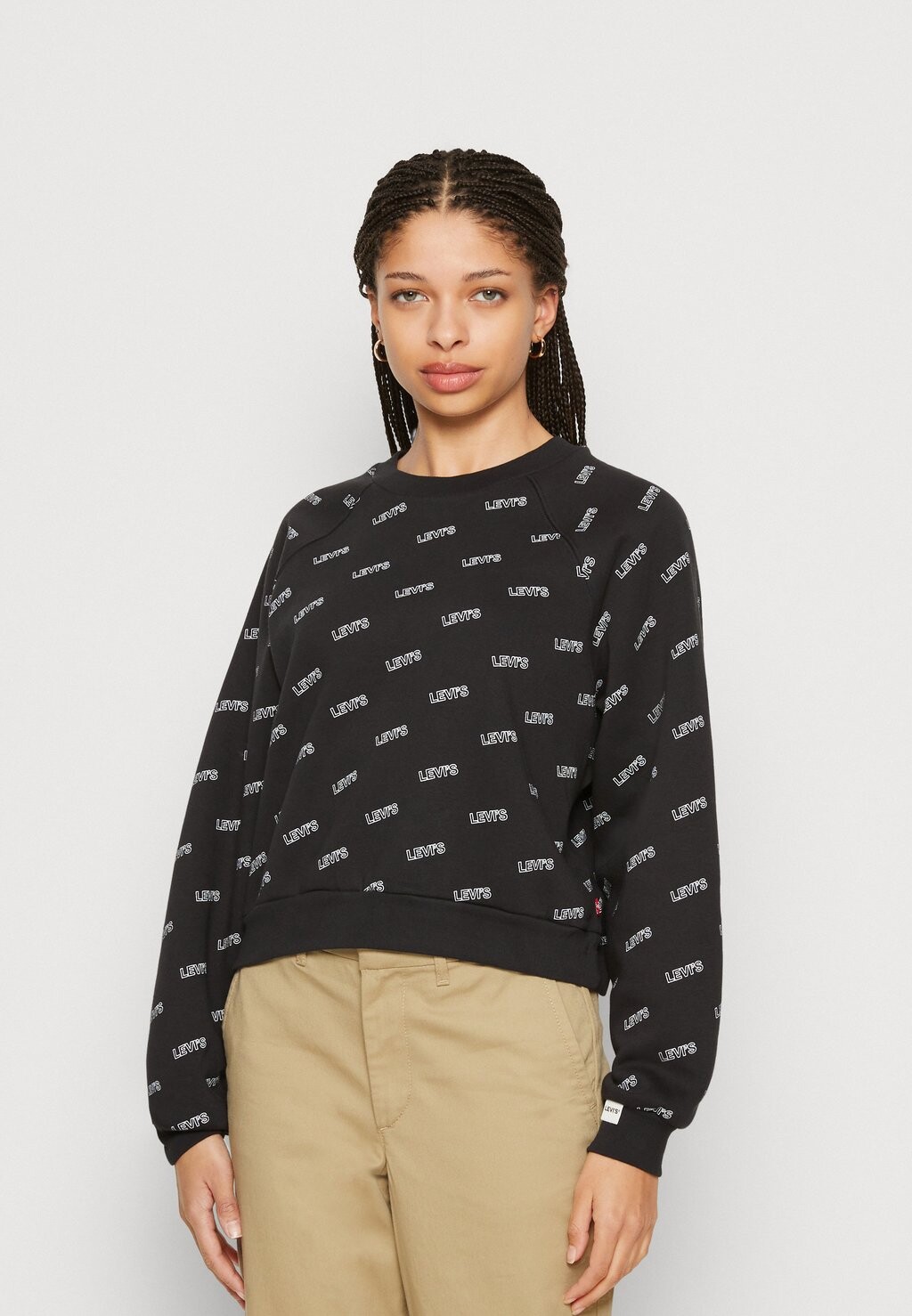 

Толстовка Levi's Vintage Raglan Crew, икра, Черный