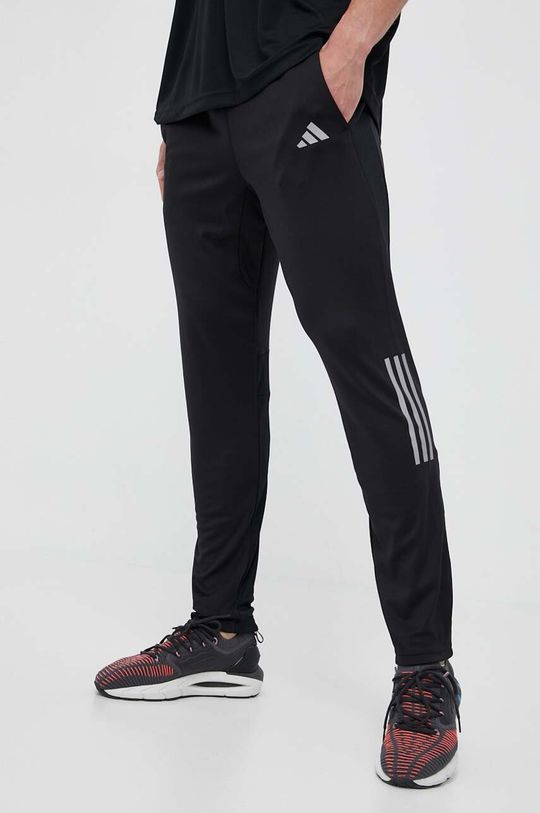 Приобретите беговые брюки Run adidas Performance, черный беговые брюки adidas карманы размер m int черный