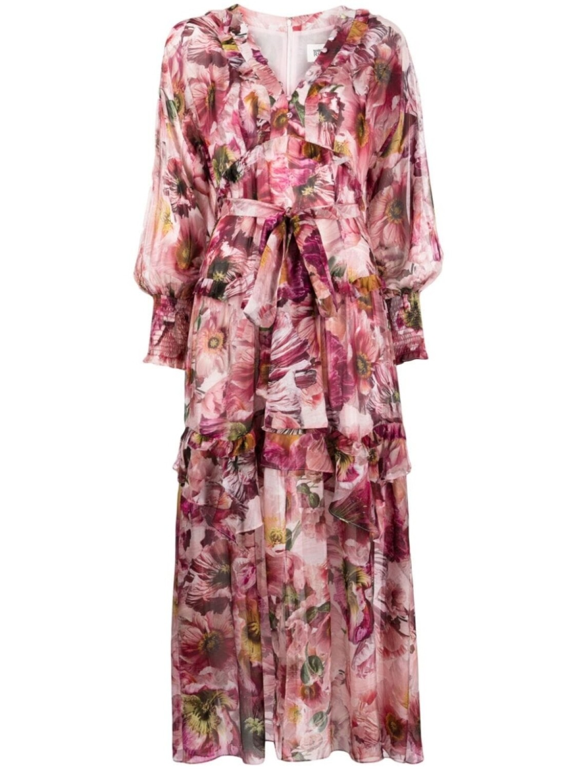 

Marchesa Rosa платье макси Leilani с цветочным принтом, розовый