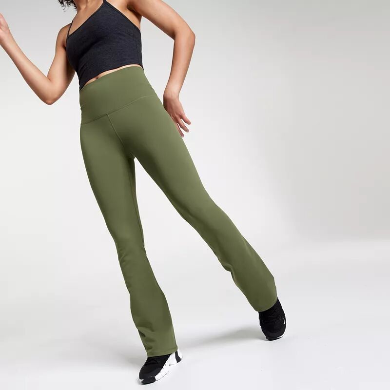 Женские расклешенные брюки Calia Core Essentials, темно-оливковый