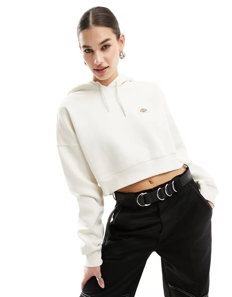 

Укороченное худи цвета экрю Dickies Oakport