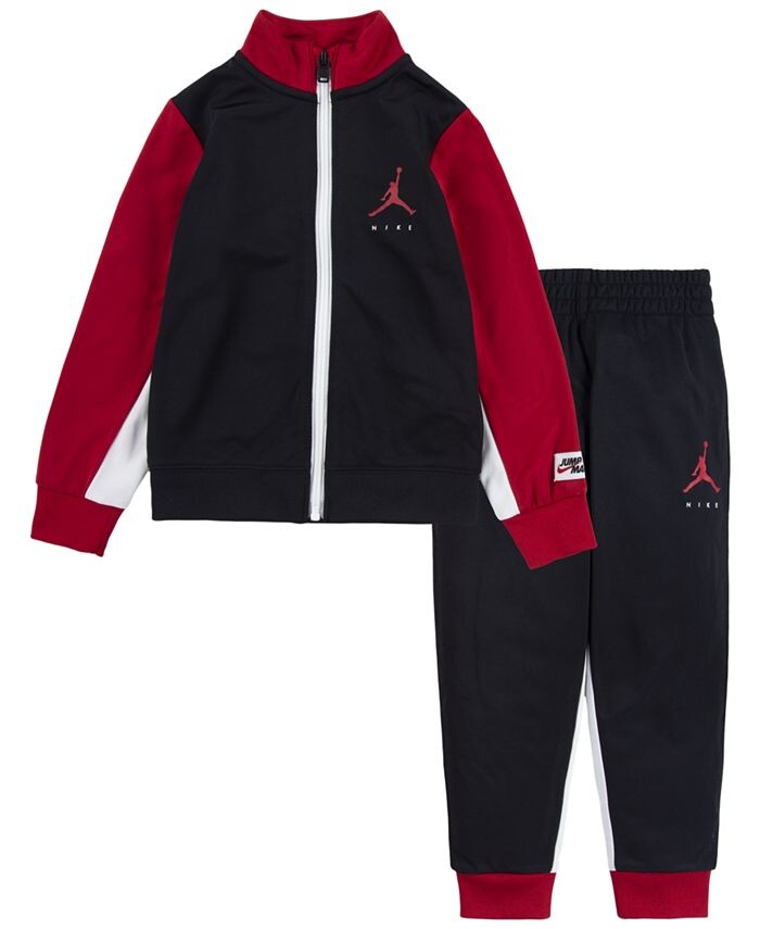

Трикотажная куртка и брюки Jumpman By Nike для новорожденных, комплект из 2 предметов Jordan, мультиколор