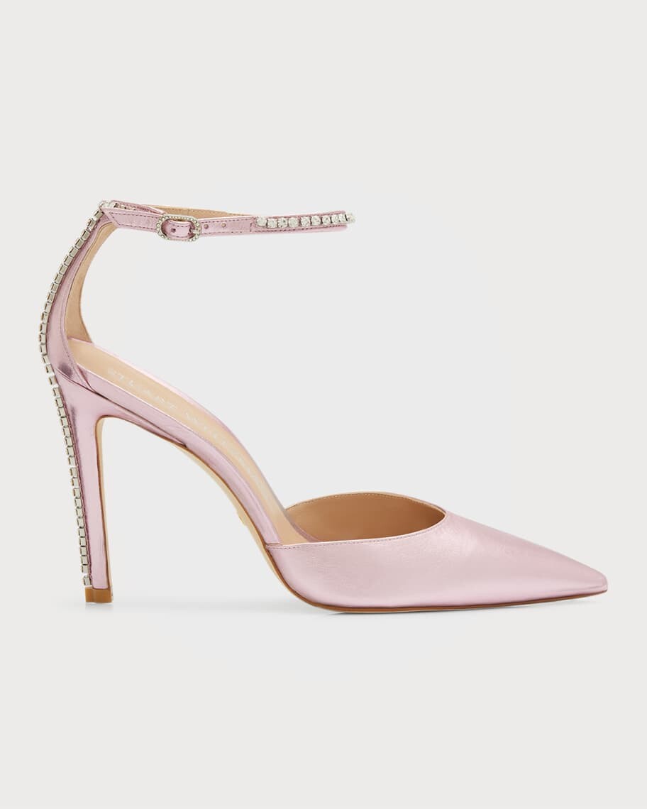 

Металлизированные туфли Glam Crystal с ремешком на щиколотке Stuart Weitzman