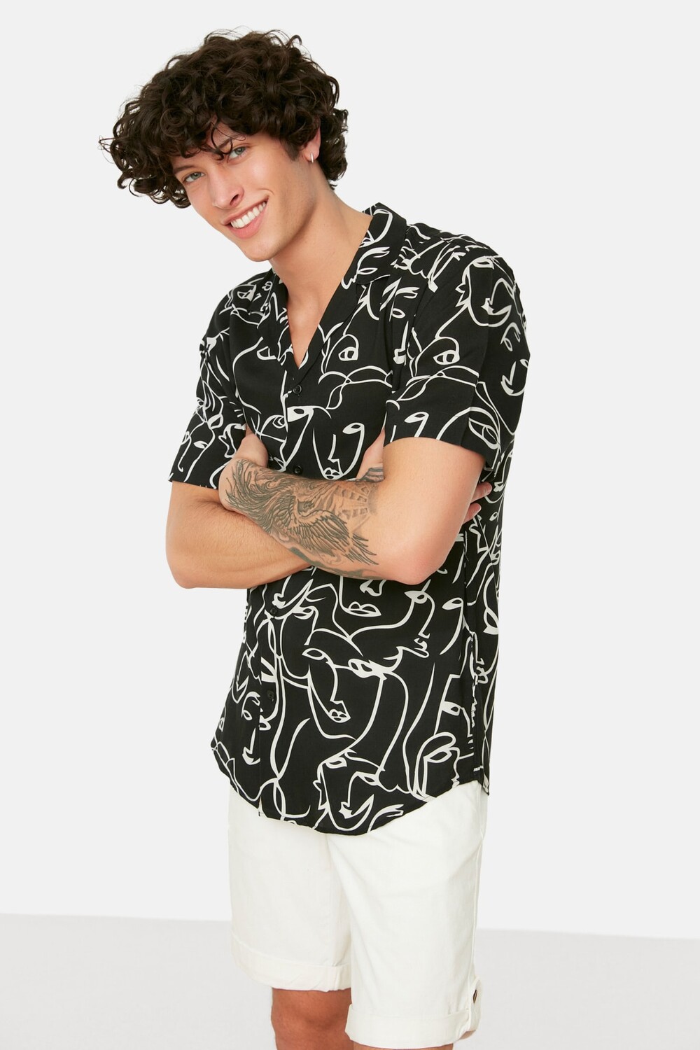 

Рубашка TRENDYOL MAN, черный