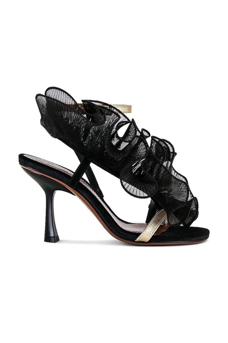

Сандалии Zimmermann Loie, цвет Black & Gold