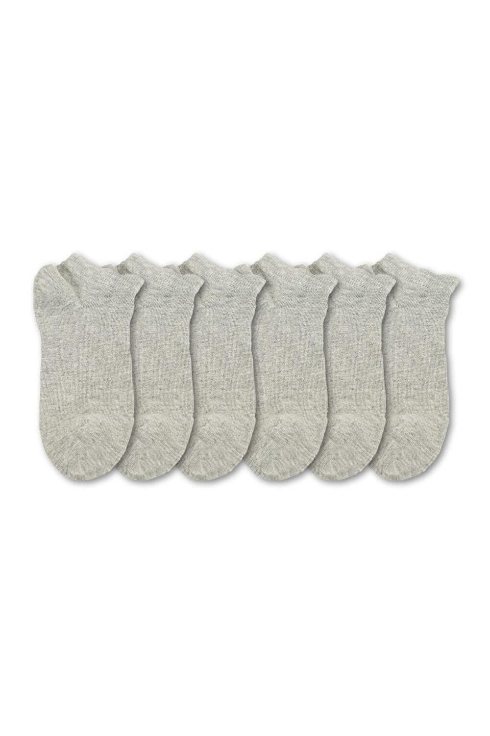 

Набор из 6 женских однотонных носков-ботинок серого цвета Cozzy Socks