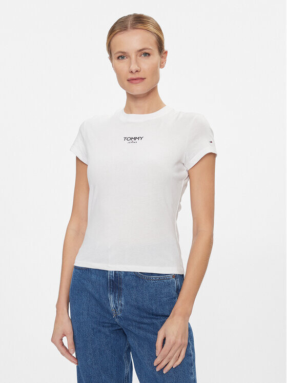 

Футболка узкого кроя Tommy Jeans, белый
