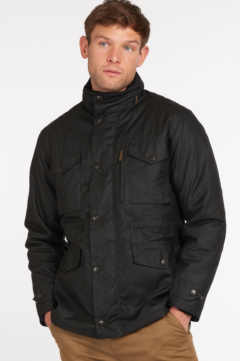 

Саперная вощеная куртка Barbour, черный