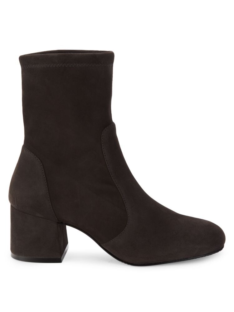 

Изящные замшевые ботильоны-носки Stuart Weitzman, цвет Slate