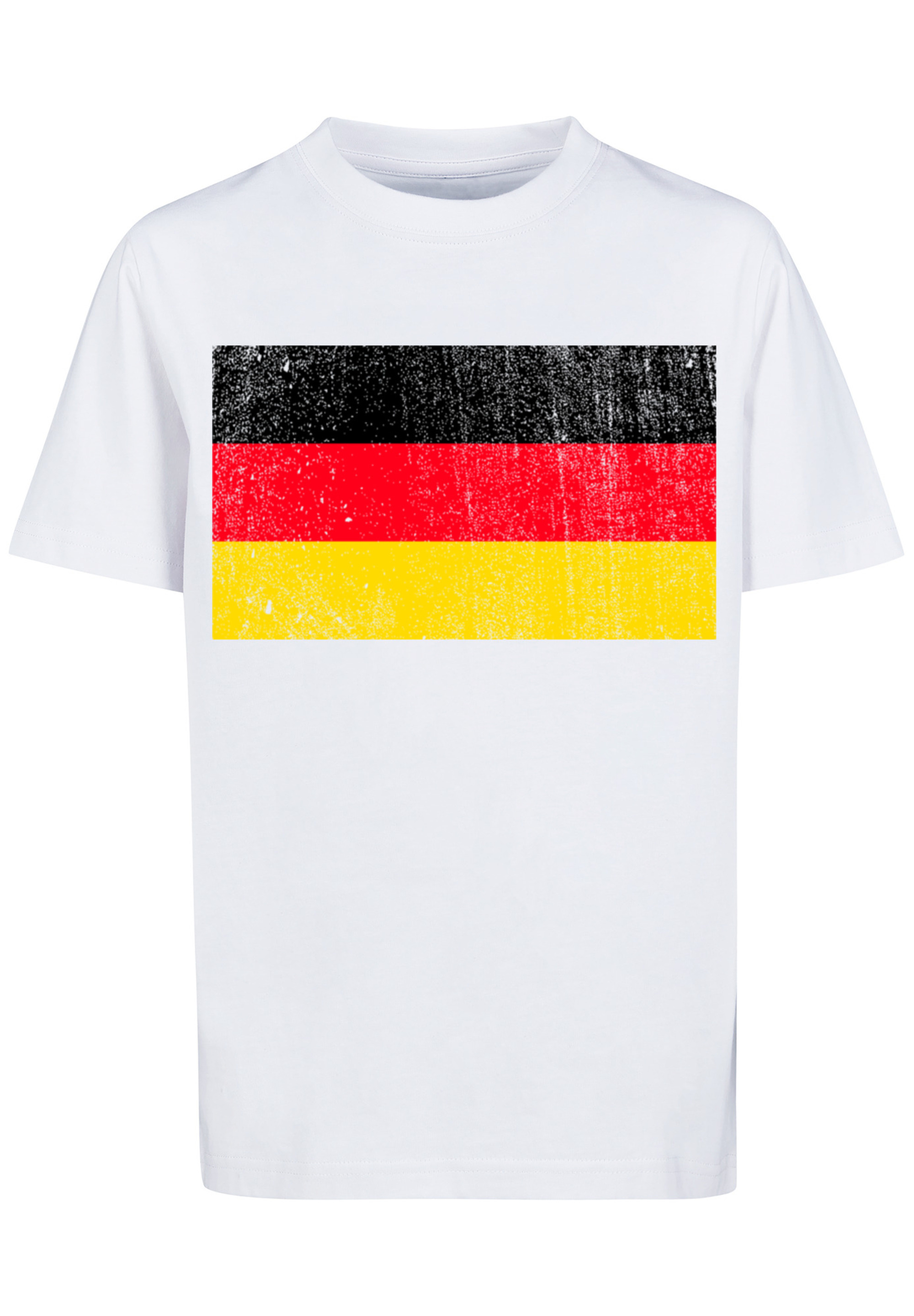Футболка F4NT4STIC Germany Deutschland Flagge distressed, белый
