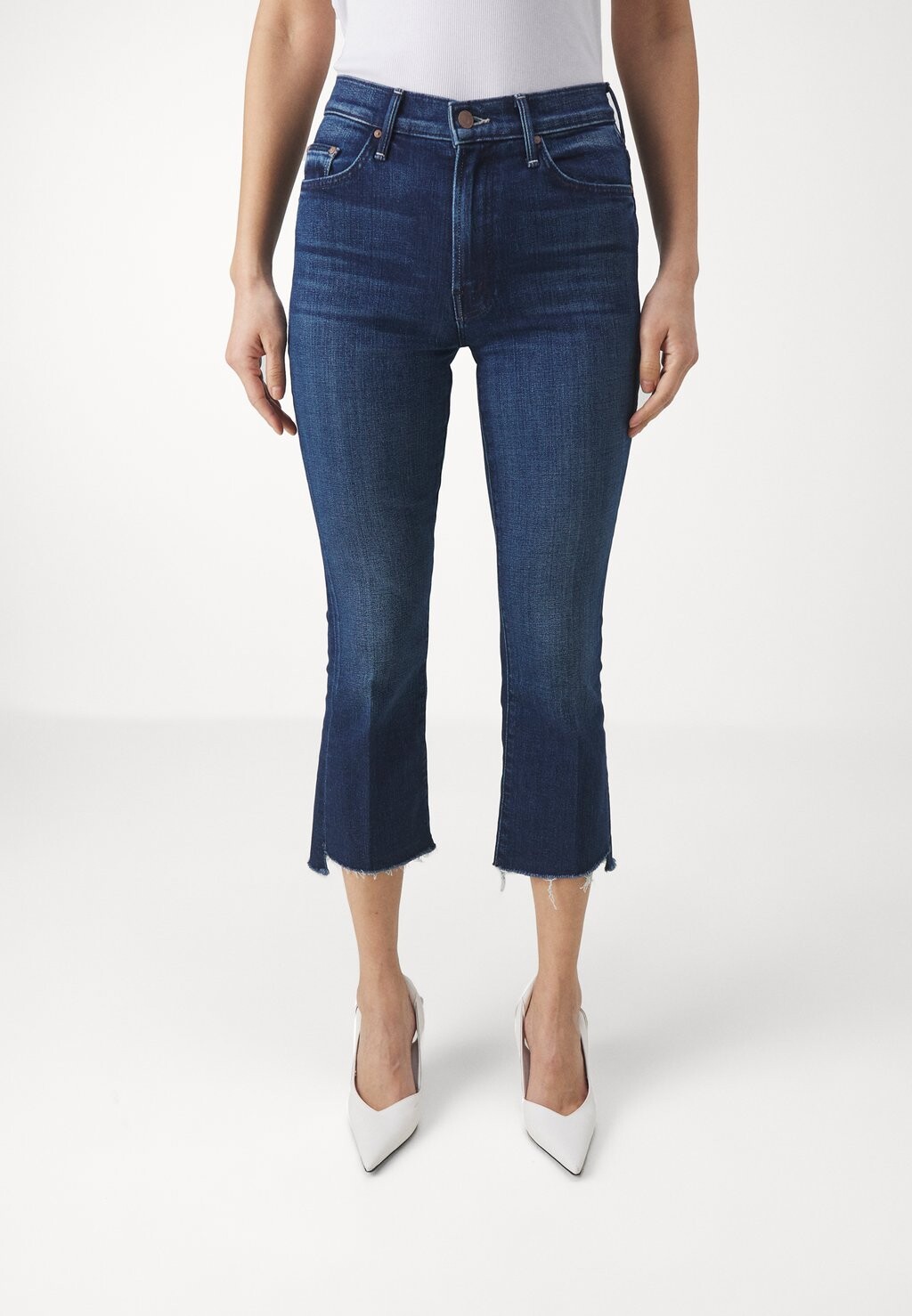 

джинсы Bootcut The Insider Crop Step Fray Mother, цвет sake to me