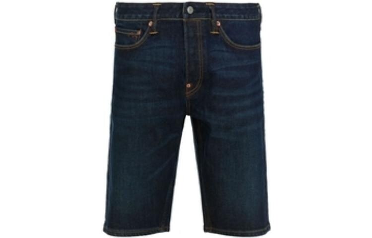 Повседневные шорты мужские синие Evisu, синий