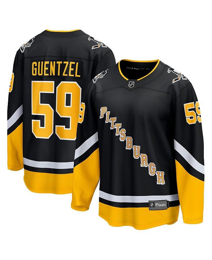 

Мужская черная футболка с логотипом Jake Guentzel Pittsburgh Penguins 2021/22, альтернативная футболка отколовшегося премьер-министра Fanatics, черный