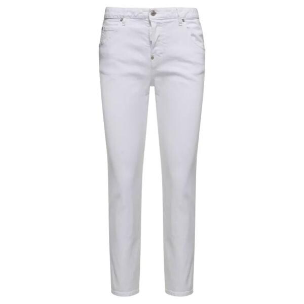 

Джинсы cool girl' skinny jeans in stretch cotton de Dsquared2, белый