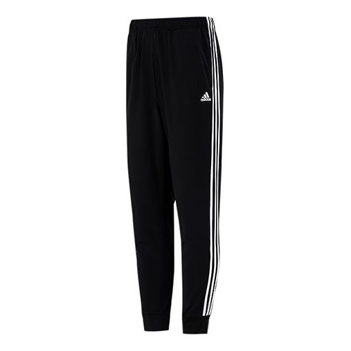 Спортивные штаны Men's adidas 3s Jog Tp Tri Stripe Splicing Bundle Feet Sports Pants/Trousers/Joggers Autumn Black, черный